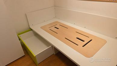 Letto singolo marca Dielle con cassetto