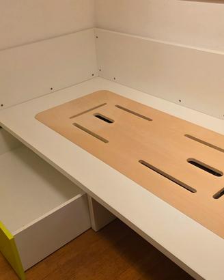 Letto singolo marca Dielle con cassetto