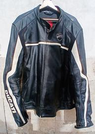 Giacca moto Ducati vera pelle