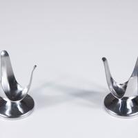 Coppia portauova inox “Létang et Rémy” anni ’60