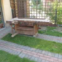 Banco da falegname con due cassetti