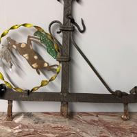 Antica insegna/base lampada, XVIIIsec, 68x59cm