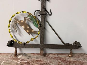 Antica insegna/base lampada, XVIIIsec, 68x59cm