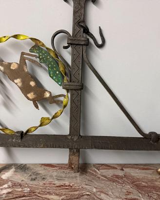 Antica insegna/base lampada, XVIIIsec, 68x59cm