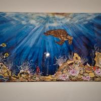 Ceramica artistica barriera corallina 3D