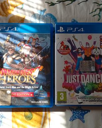 PS4 - DRAGON QUEST HEROES + JUST DANCE 2019