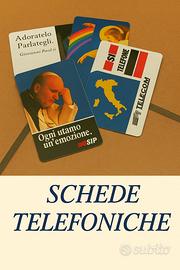Schede telefoniche ricariche da collezione