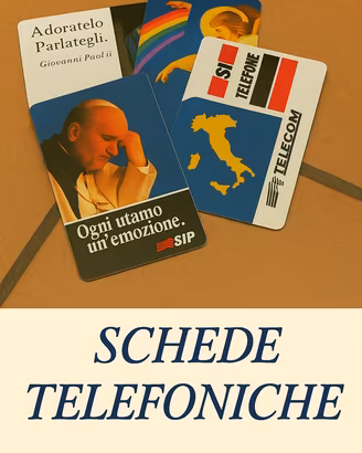 Schede telefoniche ricariche da collezione
