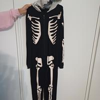 halloween vestito scheletro