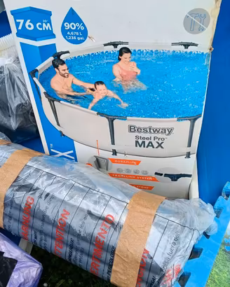 LOTTO STOCK PISCINA 3,05M BESTWAY COMPLETA + ACC.