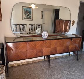 Credenza vintage con grande specchiera (anni50/60)
