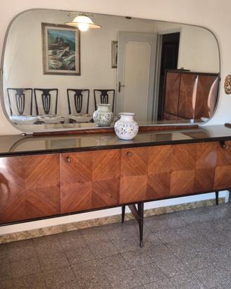 Credenza vintage con grande specchiera (anni50/60)