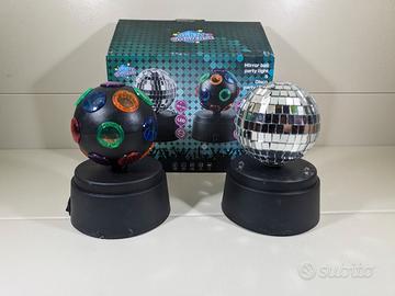 Set 2 Luci Disco Party: Palla Specchi e LED