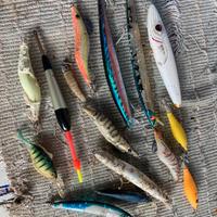 Varie esche per pesca