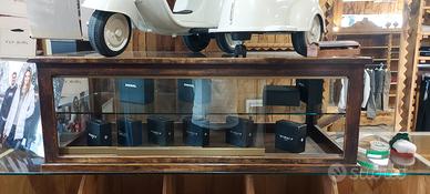 Teca Vintage Anni 60 Legno e Vetro 360° - Esposito