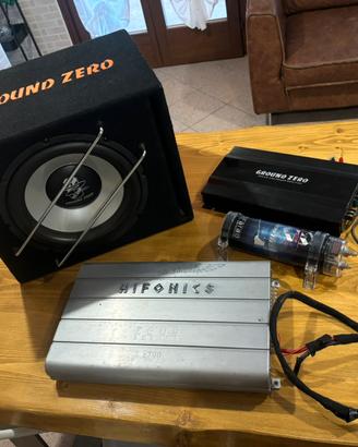 Impianto audio x auto