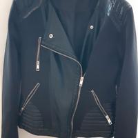 Giubbino donna nero Von Dutch finta pelle