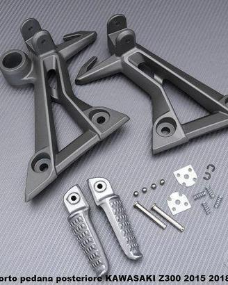 Supporto pedana posteriore KAWASAKI Z300 2015 2018