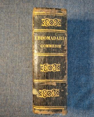 Raro e antico libro raccolta di commedie 1829-1833