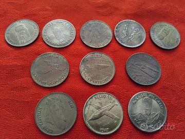 Set 11 Gettoni Shell "Storia del Volo" - Vintage