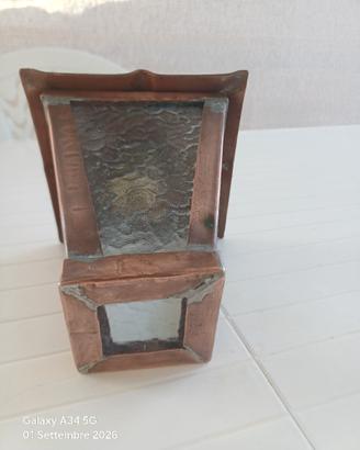 lanterna in rame  15 cm  x 15 cm  