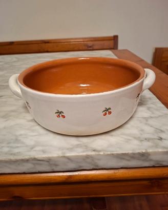 Terrina/zuppiera in terracotta