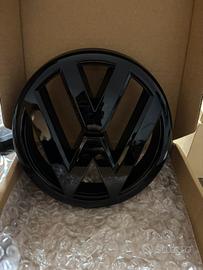 Stemma/Logo Volkswagen nero lucido orginale golf 6