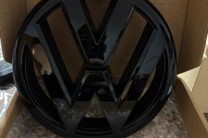 Stemma/Logo Volkswagen nero lucido orginale golf 6
