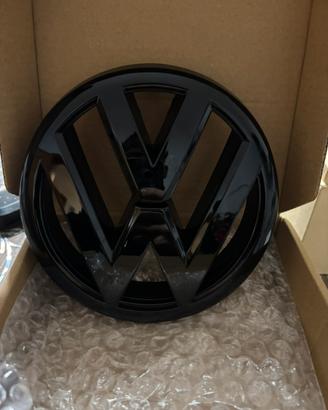 Stemma/Logo Volkswagen nero lucido orginale golf 6