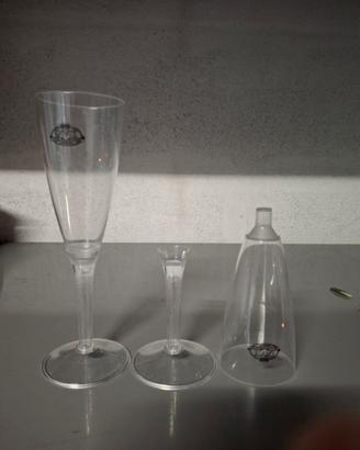 Bicchieri flûte in plastica