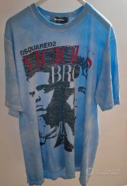 T-Shirt Dsquared2 "Vicious Bros" (distressed)
