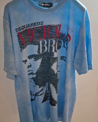 T-Shirt Dsquared2 "Vicious Bros" (distressed)