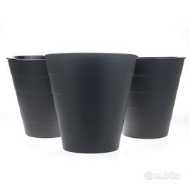 Lotto di 3 Secchi dell'immondizia Ikea Fniss Nero