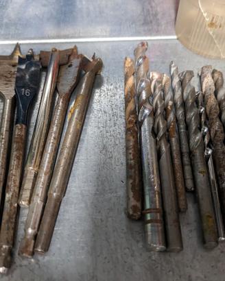 set punte trapano per muro e frese legno