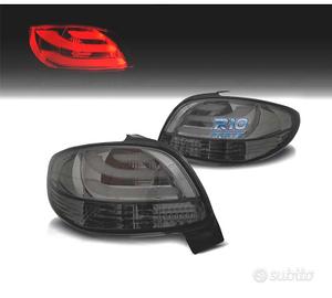 FANALI PEUGEOT 206 98-09 LIGHT BAR FONDO CROMATO A