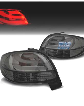 FANALI PEUGEOT 206 98-09 LIGHT BAR FONDO CROMATO A