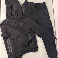 Tuta completa Nike Tech nera bambino
