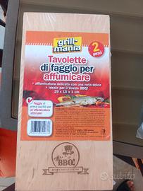 due tavolette di faggio per affumicatura 