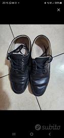 Scarpe uomo in pelle nera n 42