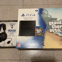 Playstation 4 1TB boxata + cuffie + giochi