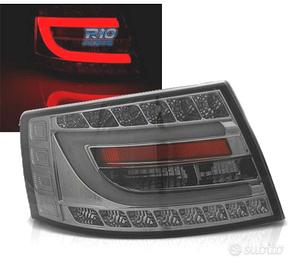 FANALI PER AUDI A6 C6 SEDAN 04-08 FUMÈ LED 7PIN