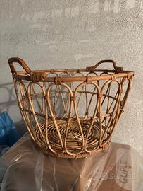 Cesta tonda Ikea mod. Snidad in rattan