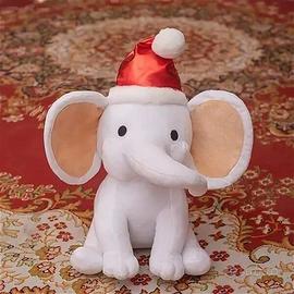 Piccolo elefante bianco in peluche
