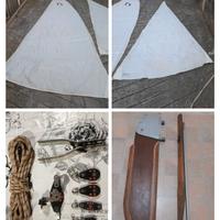 Barca a vela Ricambi Set Vele Bozzelli Timone