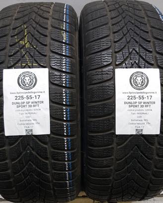 2 GOMME 225 55 17 DUNLOP A63904