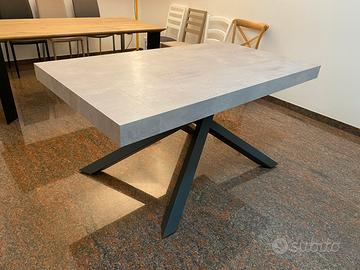 Tavolo 160x90 cm nuovo in tinta grigio