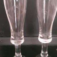 2 calici cristallo boemia