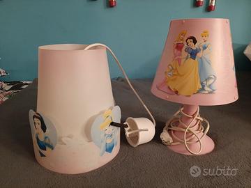 Lume per comodino e lampadario- Principesse Disney