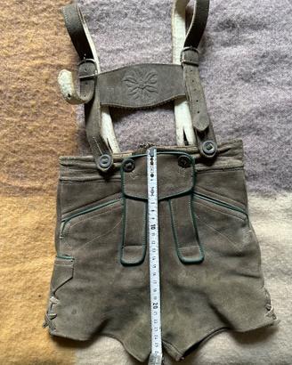 Pantaloncini tirolesi, in vera pelle anni 60