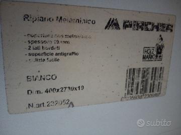 3 ripiani melaminico truciolare bianco 400x2730x19